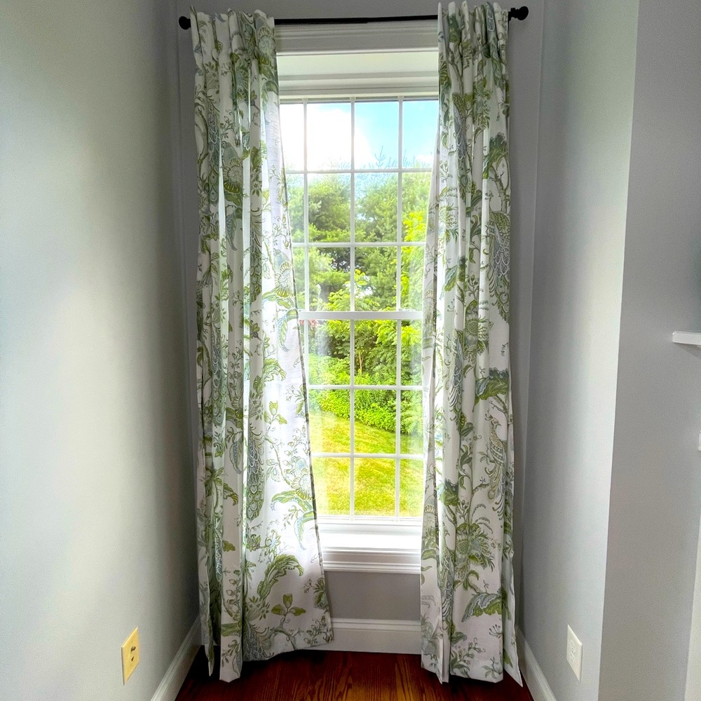 Grayson Linens Peacock Curtain Panels